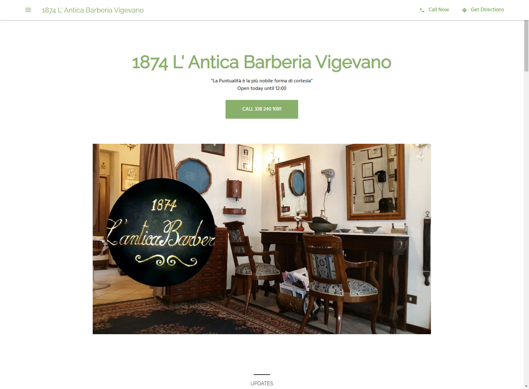 1874 L' Antica Barberia Vigevano
