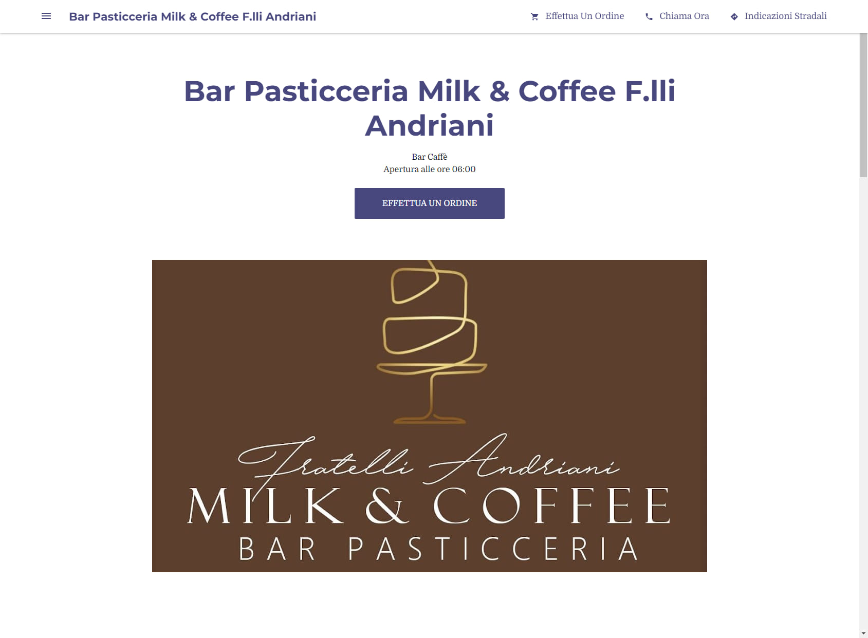 Bar Pasticceria Milk & Coffee F.lli Andriani