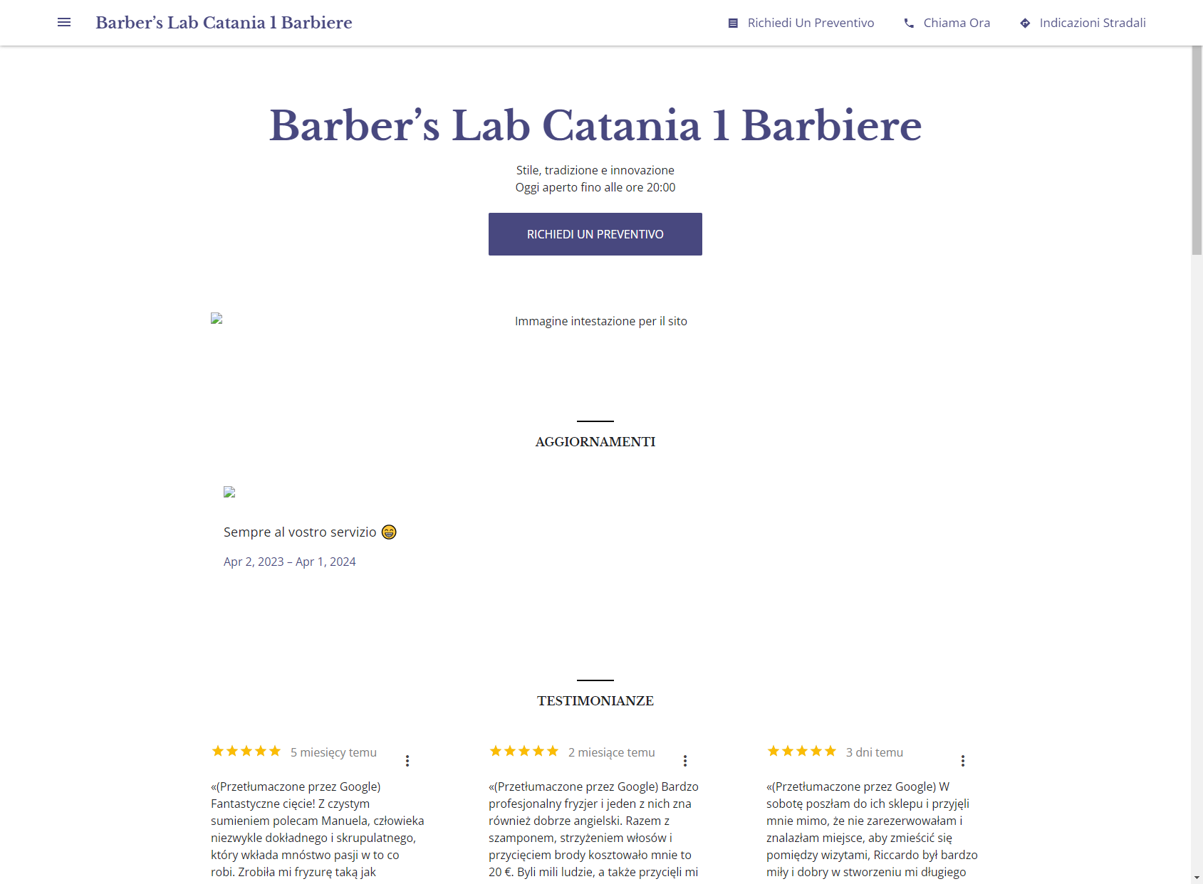 Barber’s Lab Catania 1 Barbiere