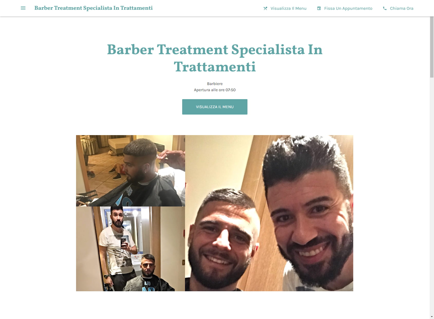 Barber Treatment Specialista In Trattamenti