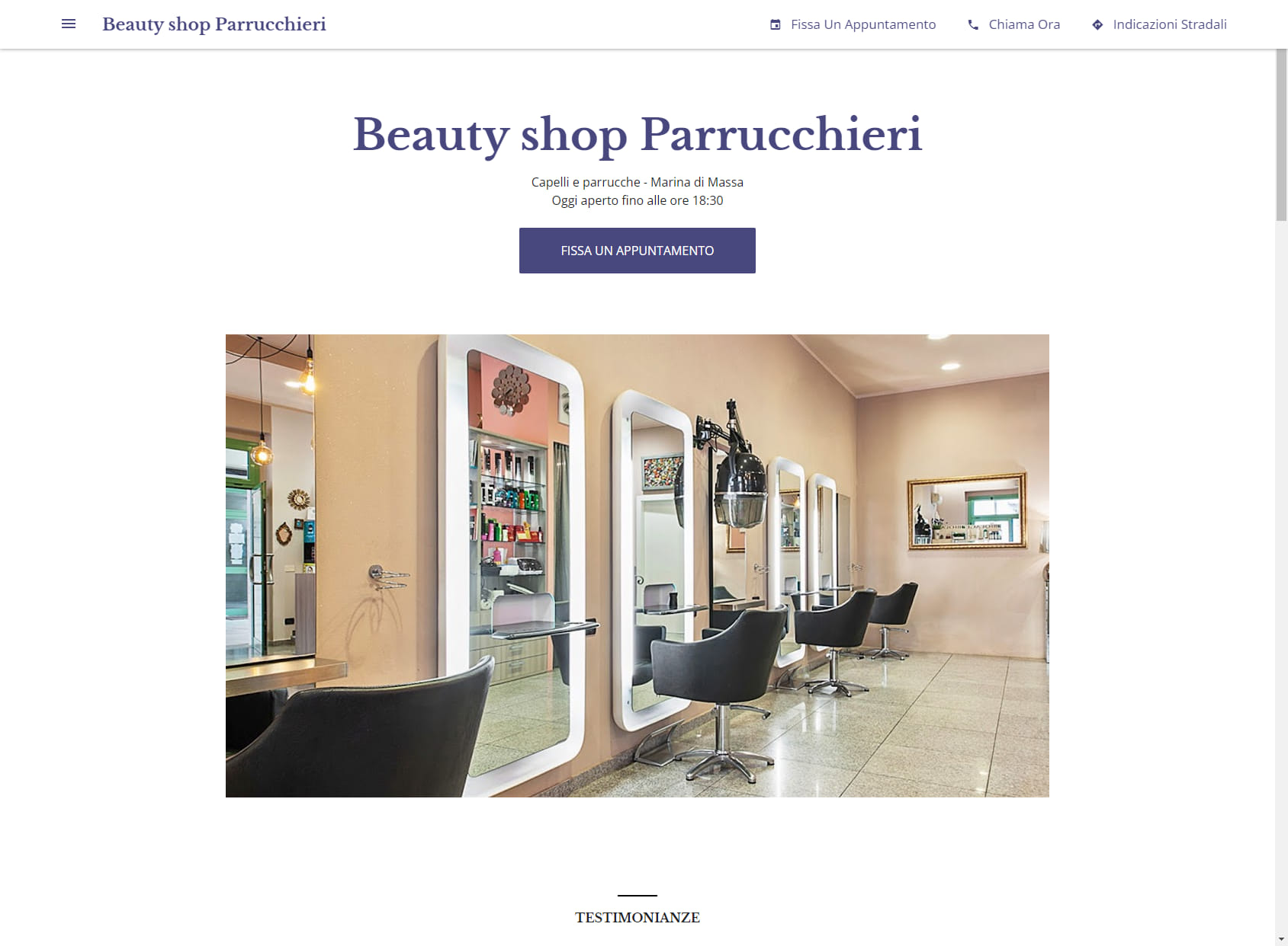 Beauty shop Parrucchieri