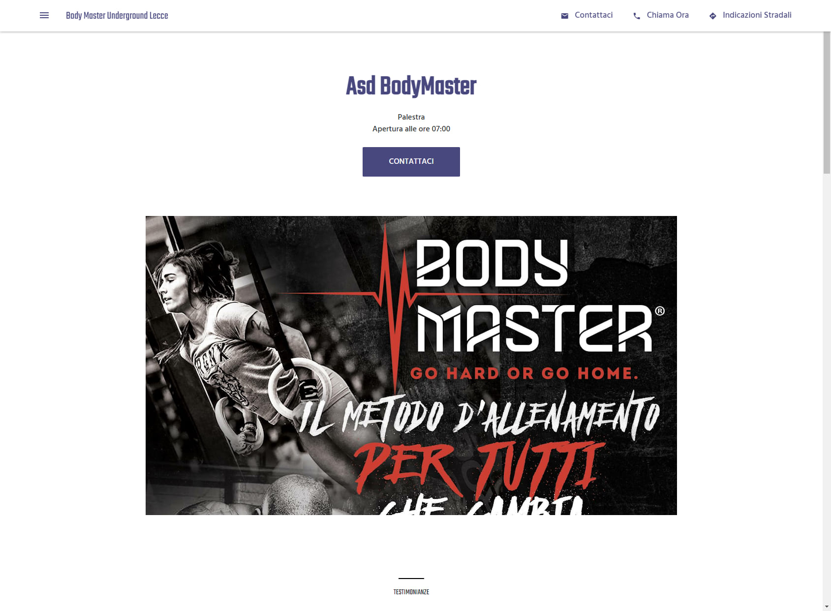 Body Master Underground Lecce