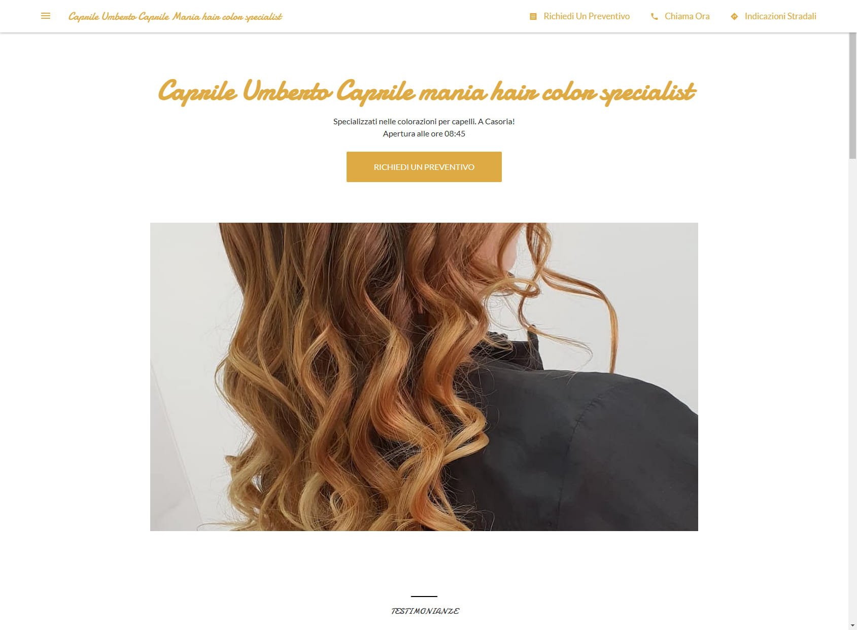 Caprile Umberto Caprile Mania hair color specialist