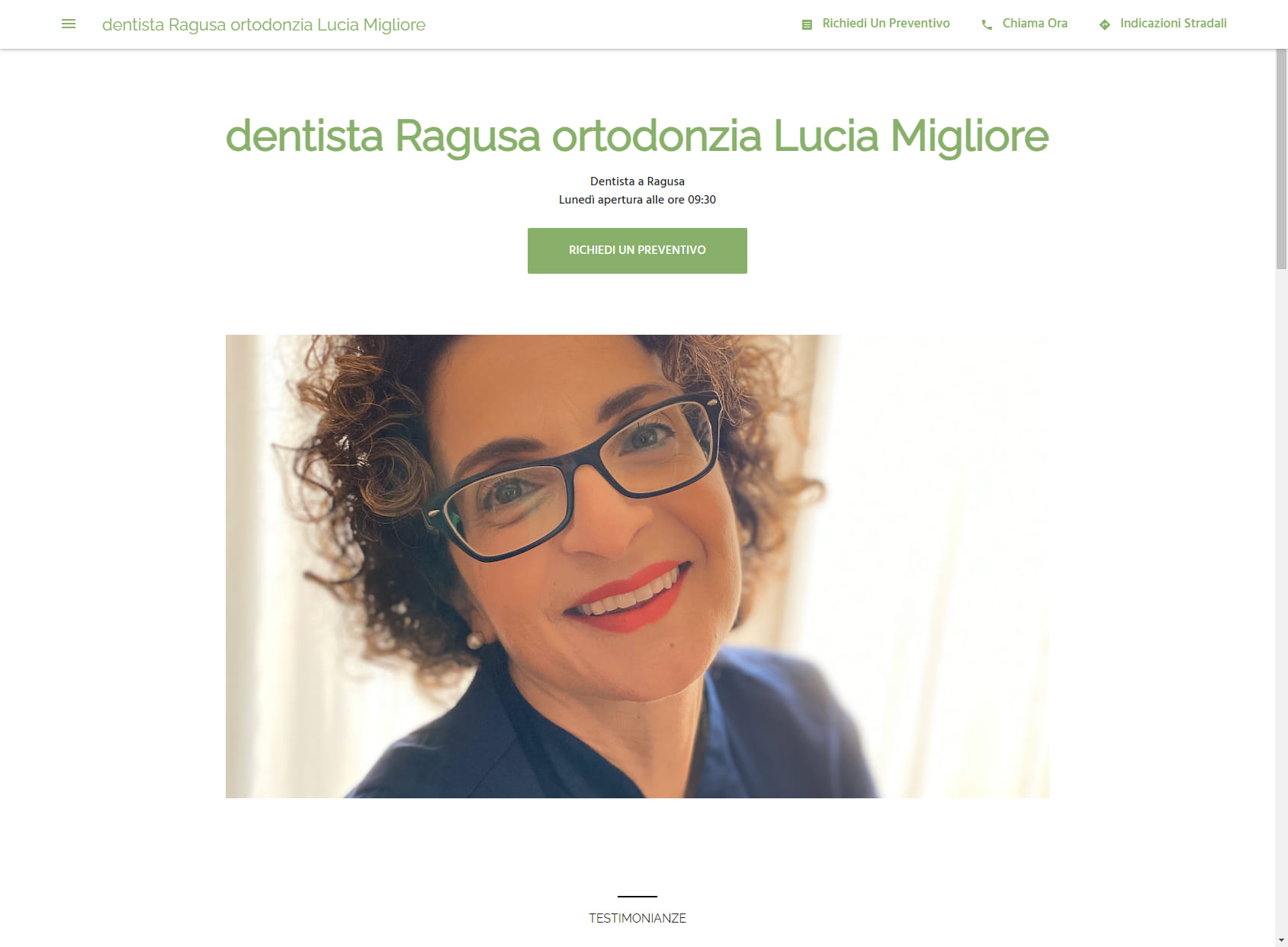 dentista Ragusa ortodonzia Lucia Migliore