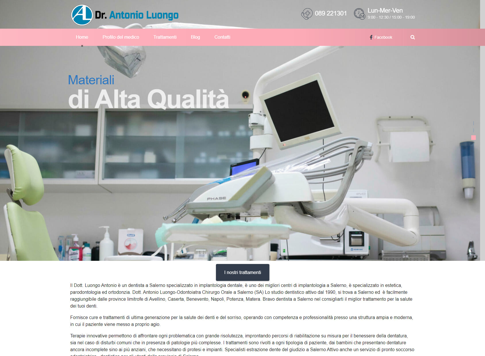 Dott. Antonio Luongo, Dentista Salerno