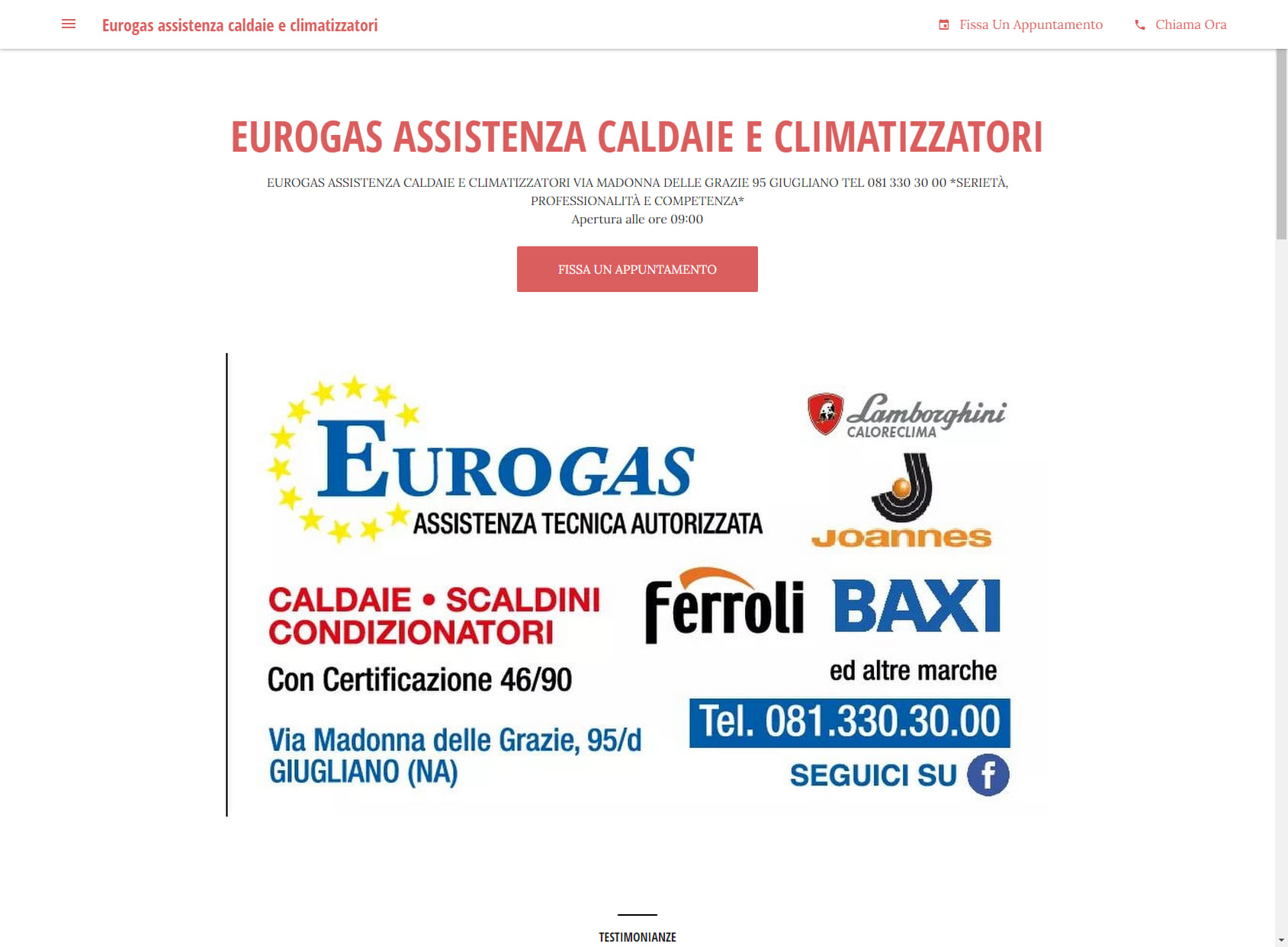 Eurogas assistenza caldaie e climatizzatori