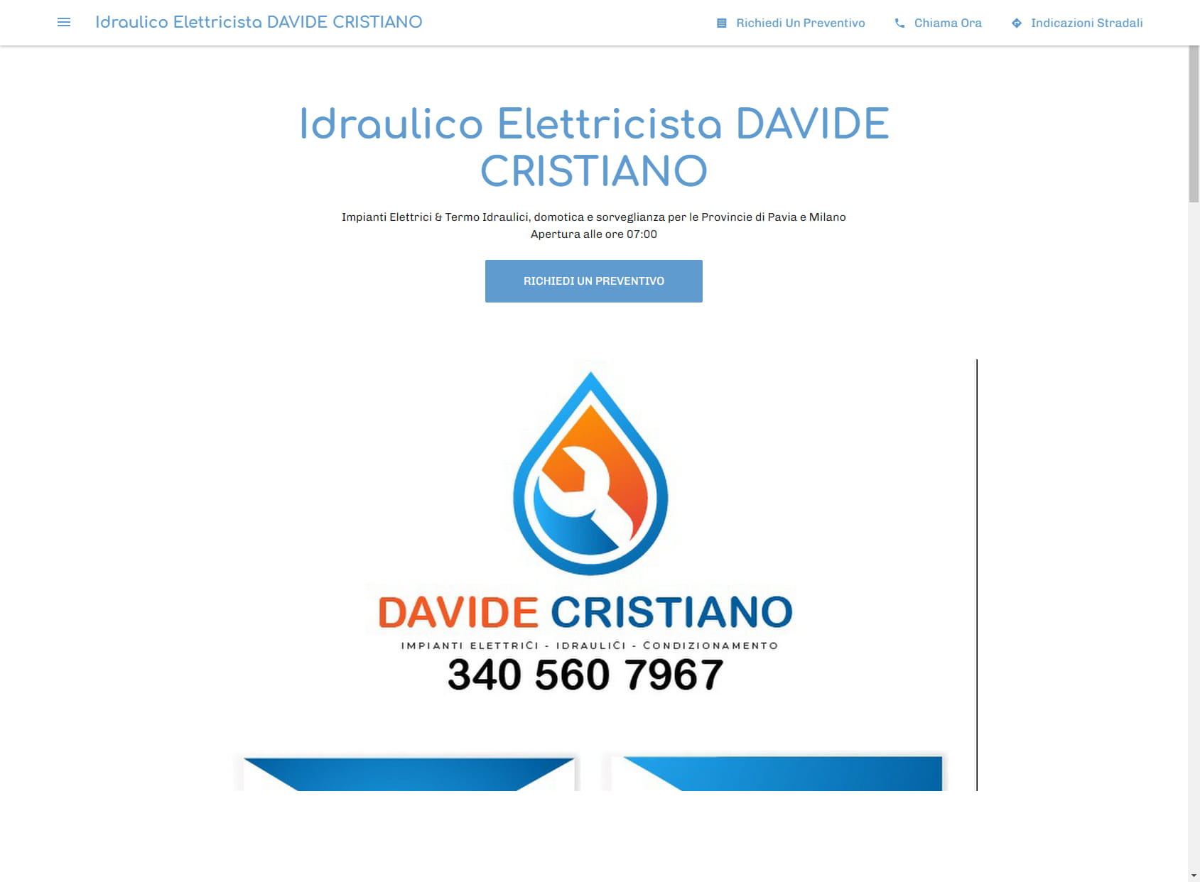 Idraulico Elettricista DAVIDE CRISTIANO