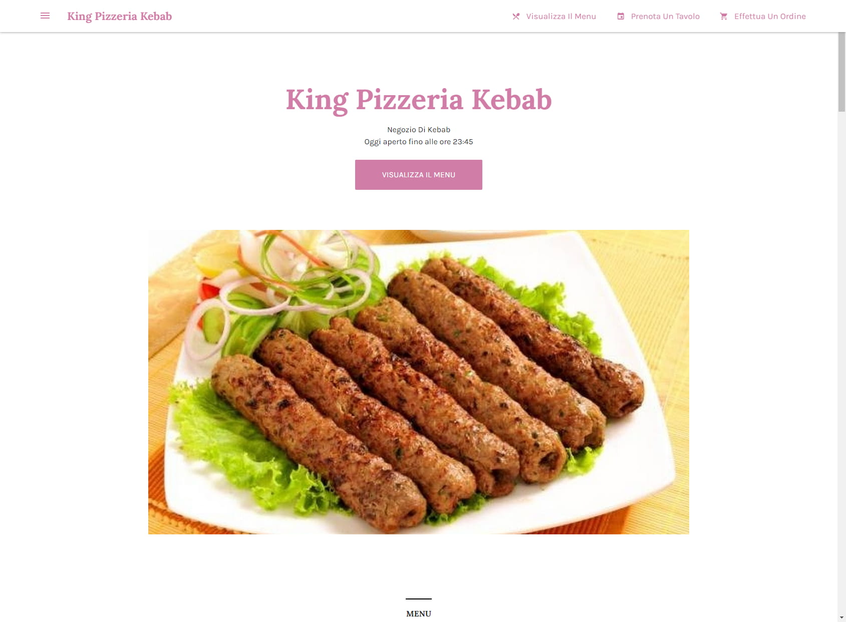 King Pizzeria Kebab