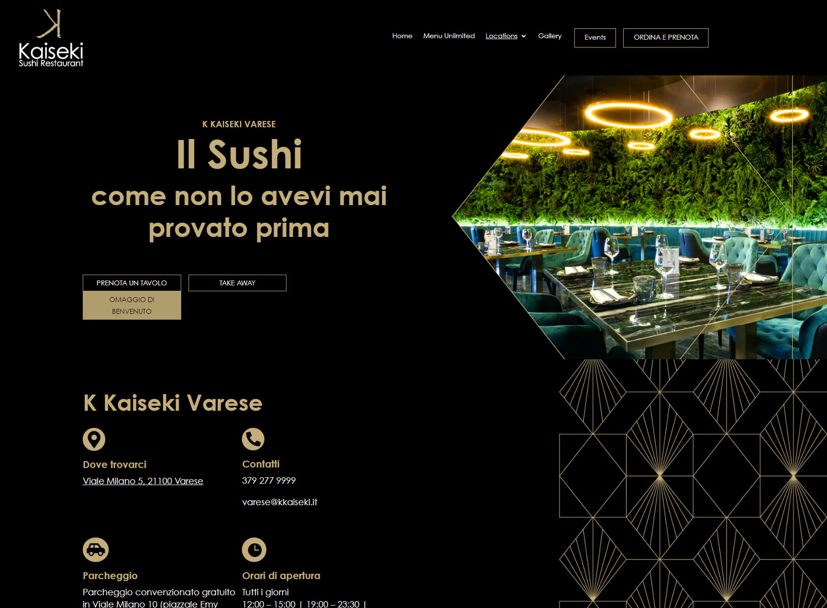 K Kaiseki Sushi Restaurant - Varese