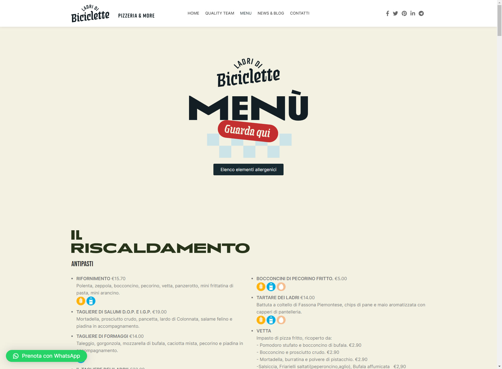 Ladri di Biciclette - Pizza & more