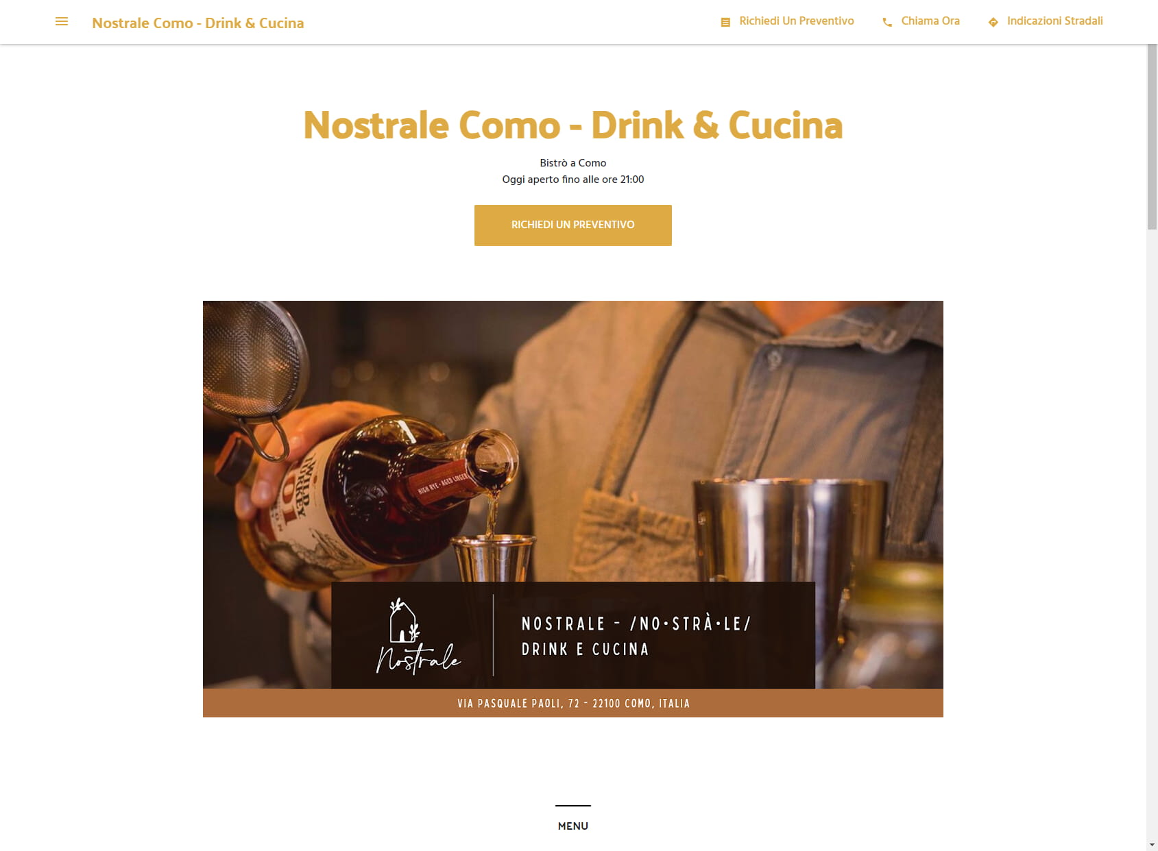 Nostrale Como - Drink & Cucina