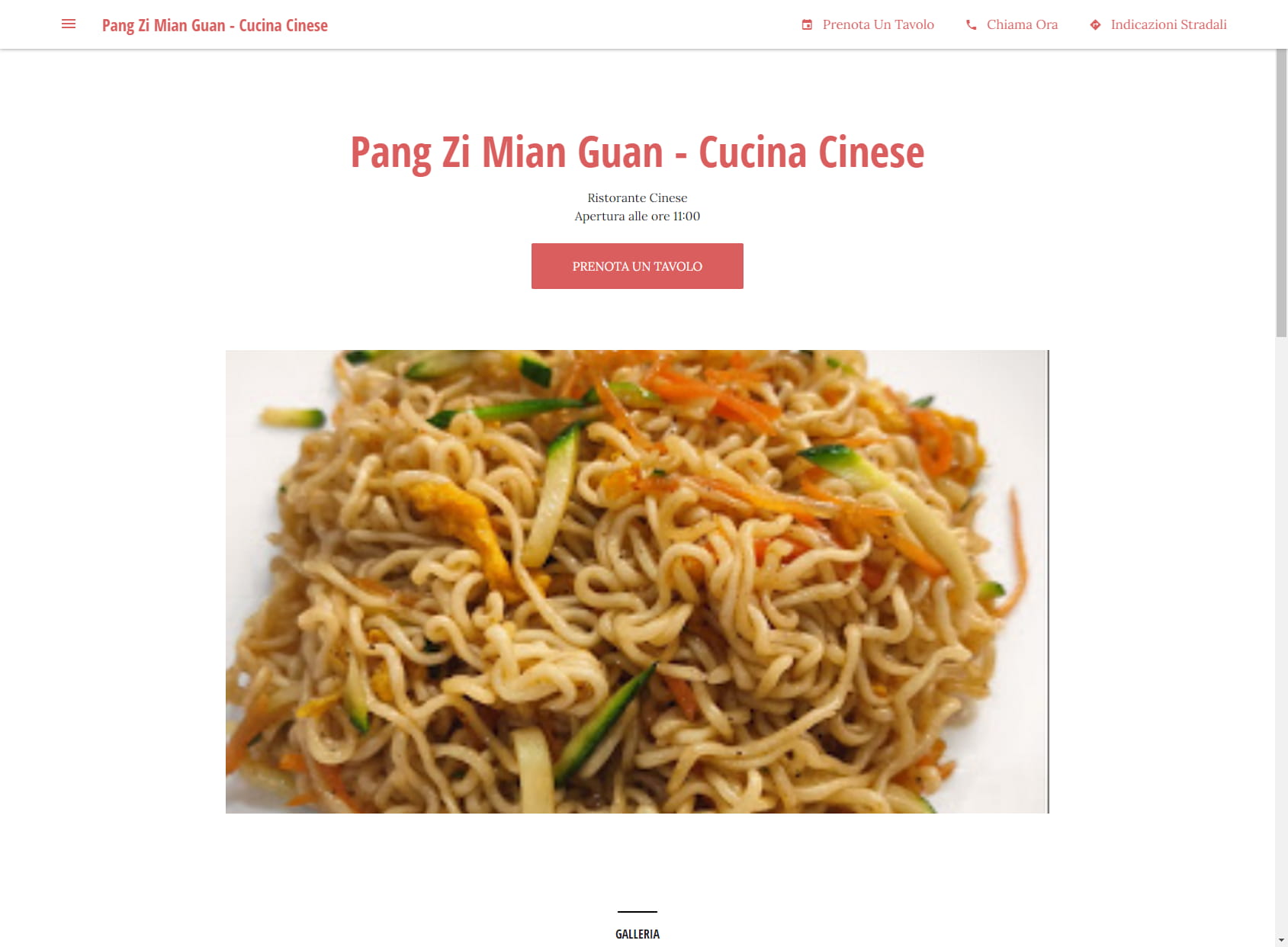 Pang Zi Mian Guan - Cucina Cinese