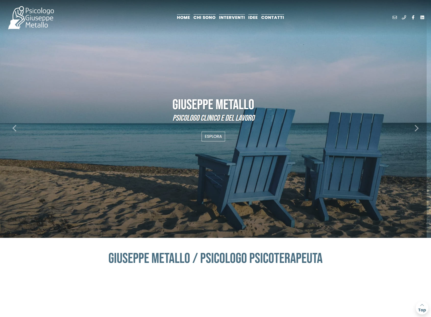 Dott. Giuseppe Metallo Psicologo Psicoterapeuta