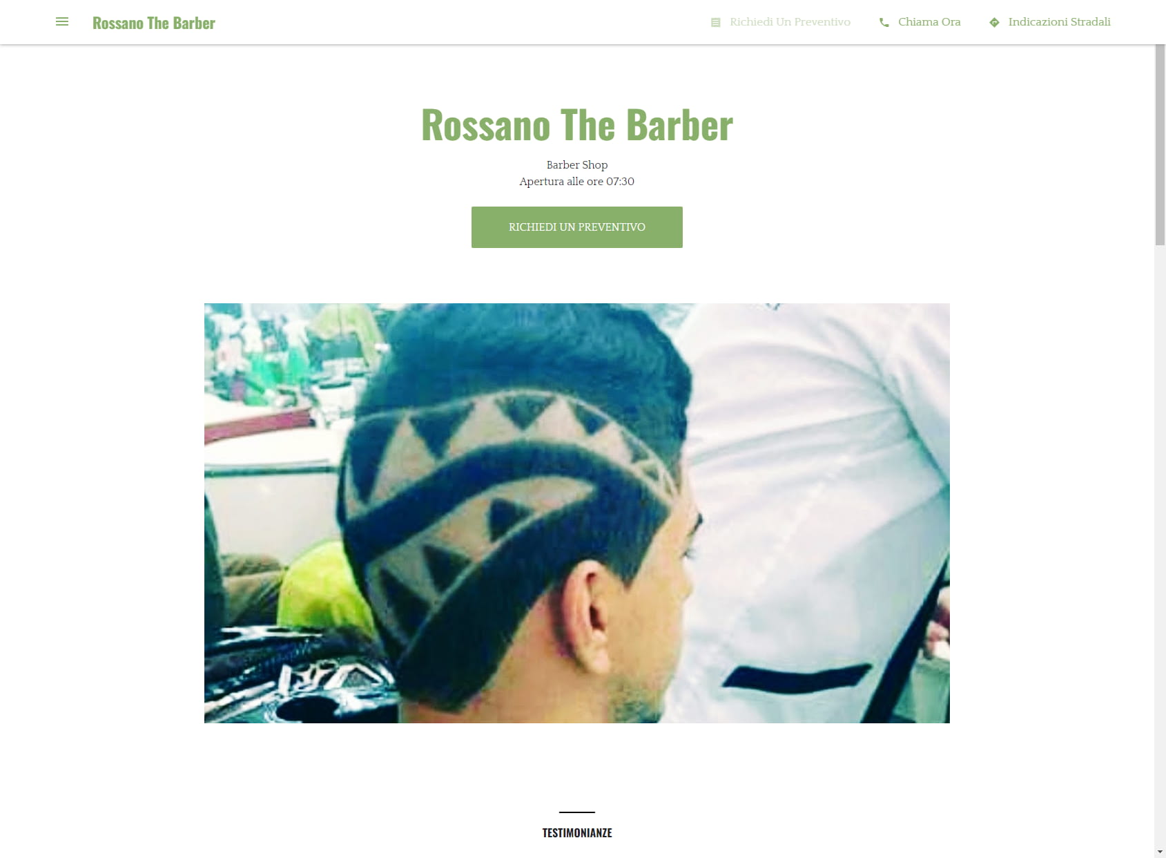 Rossano The barber