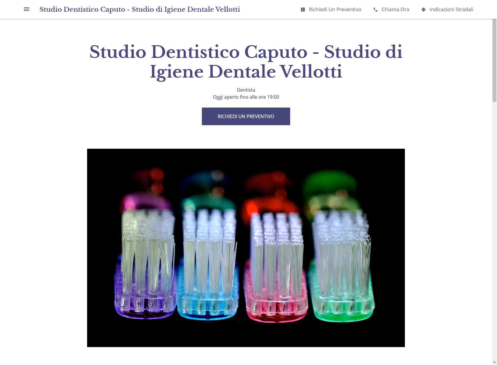 Studio Dentistico Caputo - Studio di Igiene Dentale Vellotti