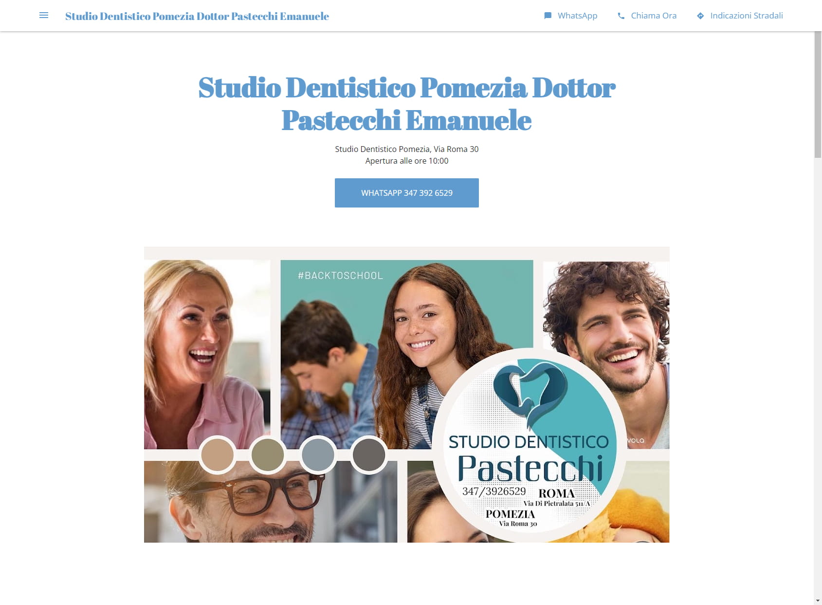 Studio Dentistico Pomezia Dottor Pastecchi Emanuele
