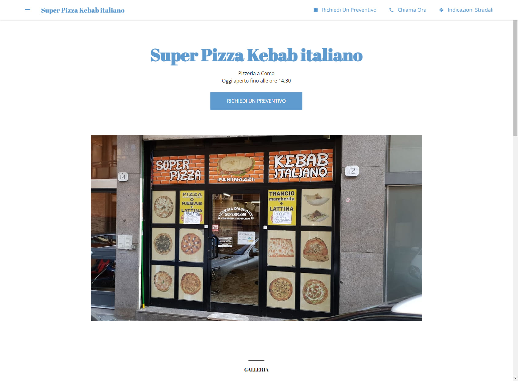 Super Pizza Kebab italiano