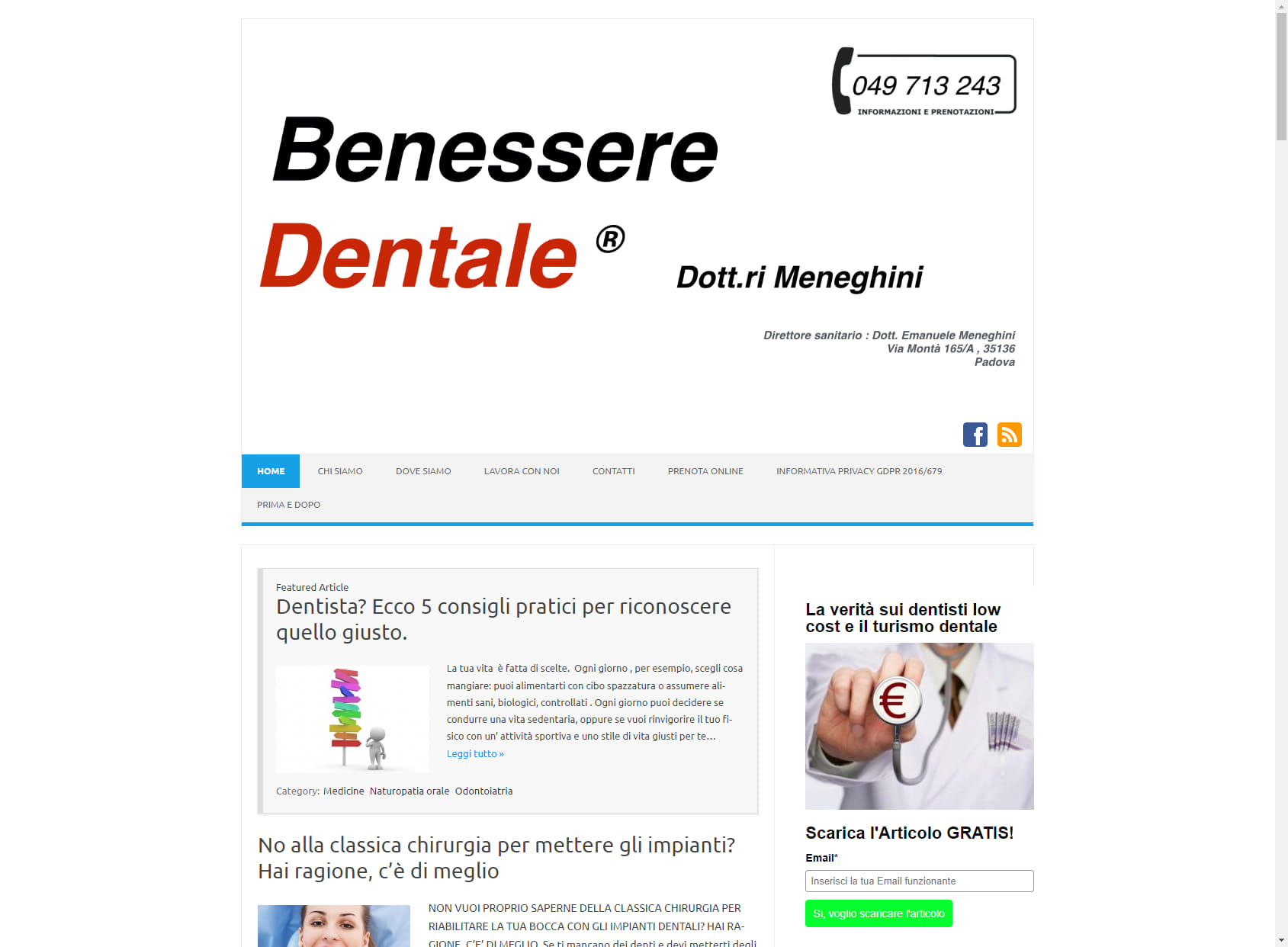 Studio Dentistico Benessere Dentale ® - Dott.ri Meneghini