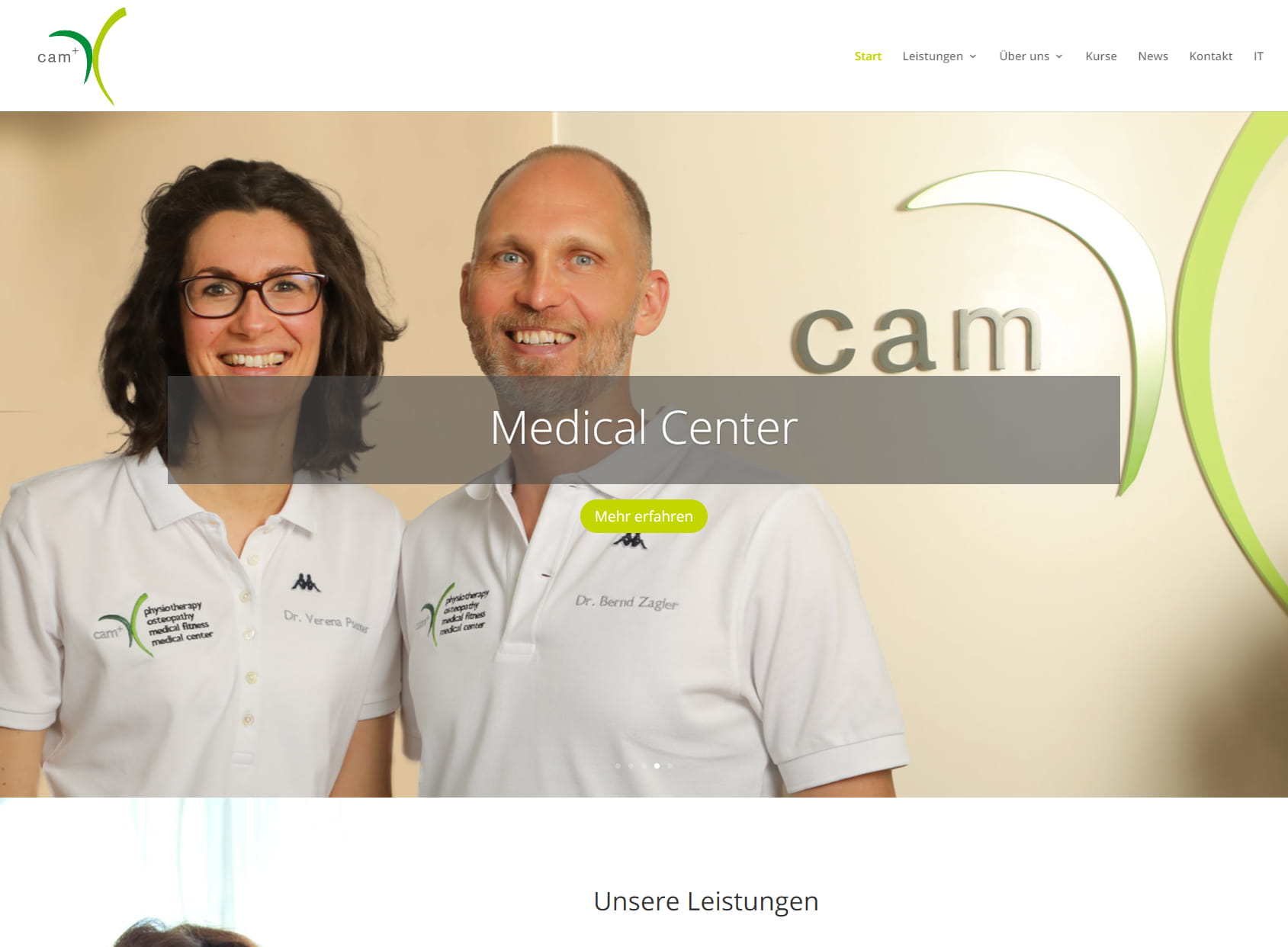 cam+ | physiotherapy | osteopathy | medical fitness | nutrition | medical center