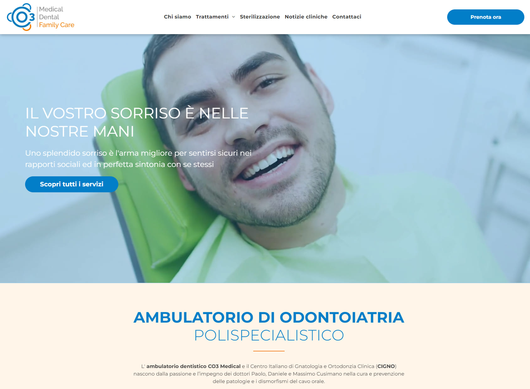 Co3 Medical Studio dentistico dei dottori Cusimano - Specialisti in Implantologia Ortodonzia Odontoiatria Pediatrica Gnatologia Invisalign Palermo
