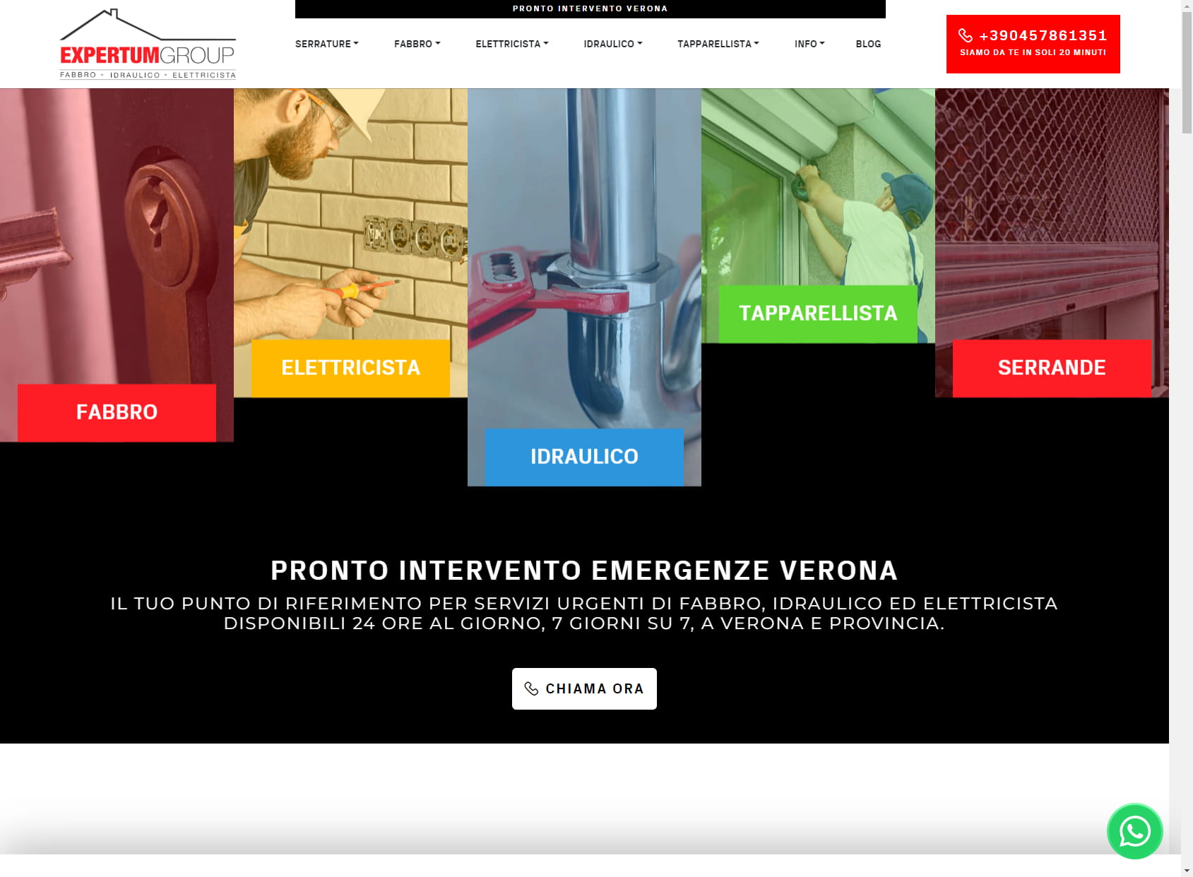 Expertum Group SRL: Fabbro Serrature - Elettricista - Idraulico - Pronto Intervento H24