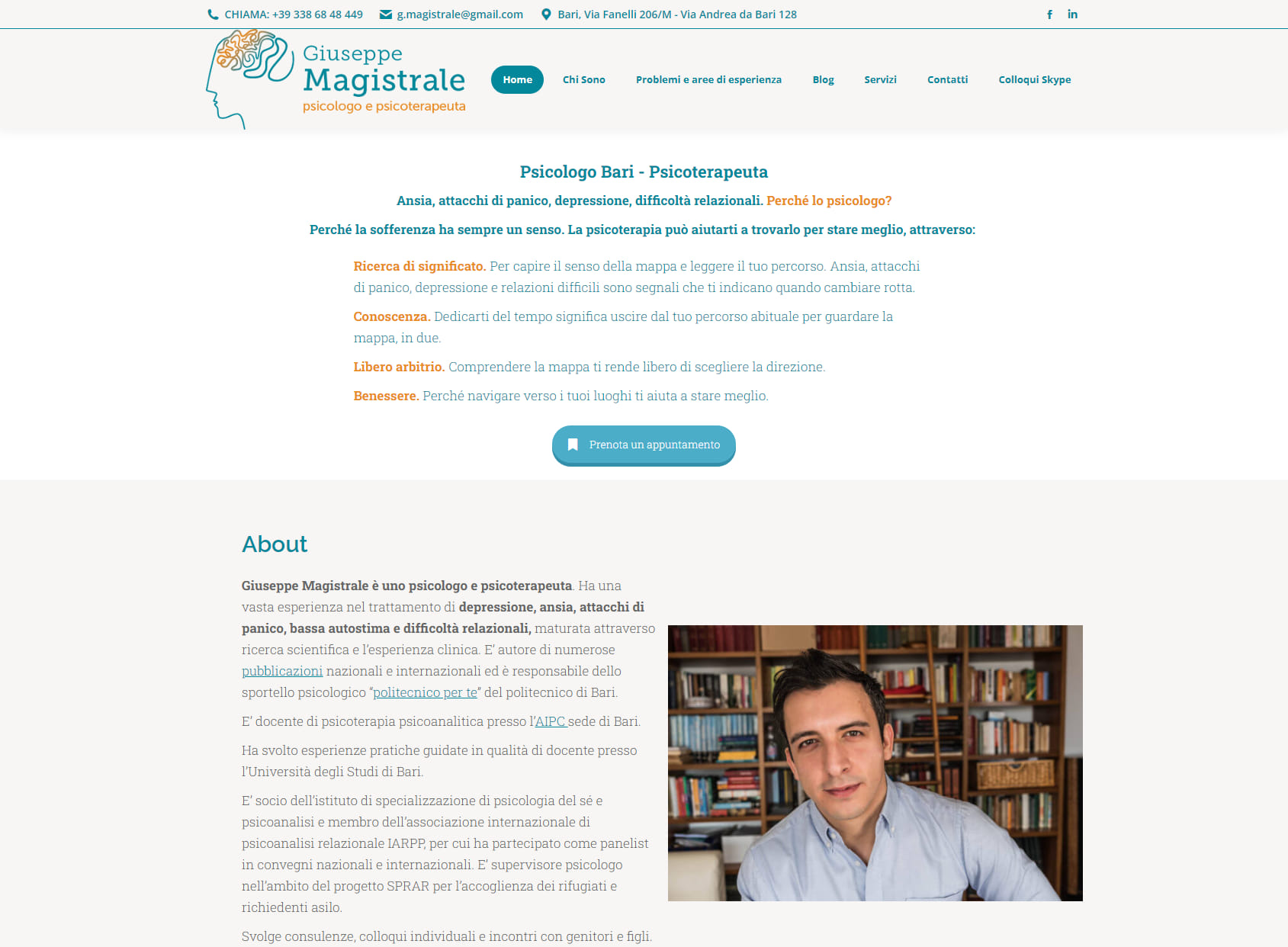Giuseppe Magistrale - Psicologo Psicoterapeuta a Bari