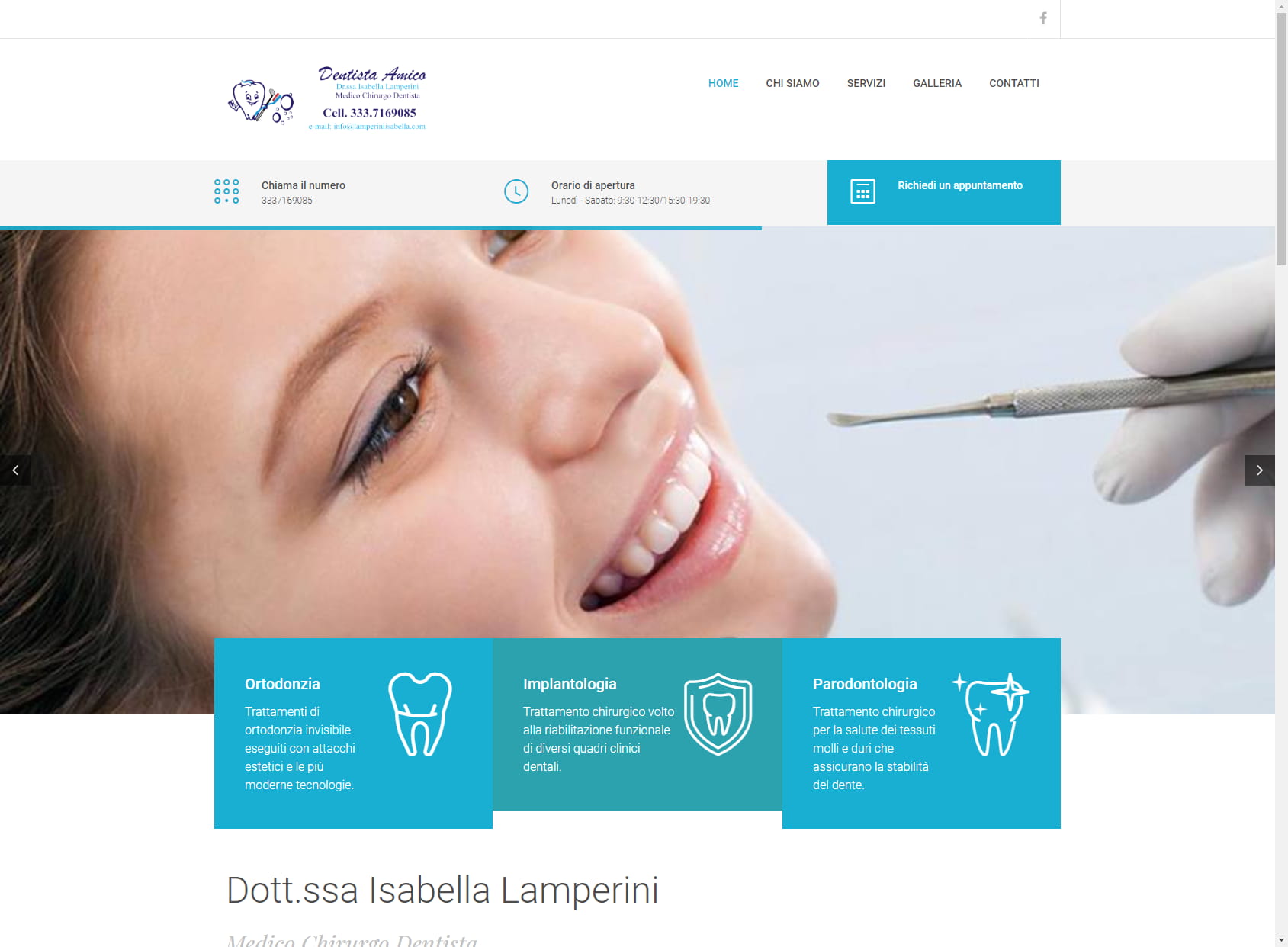 Dentista Terni Dottoressa Isabella Lamperini