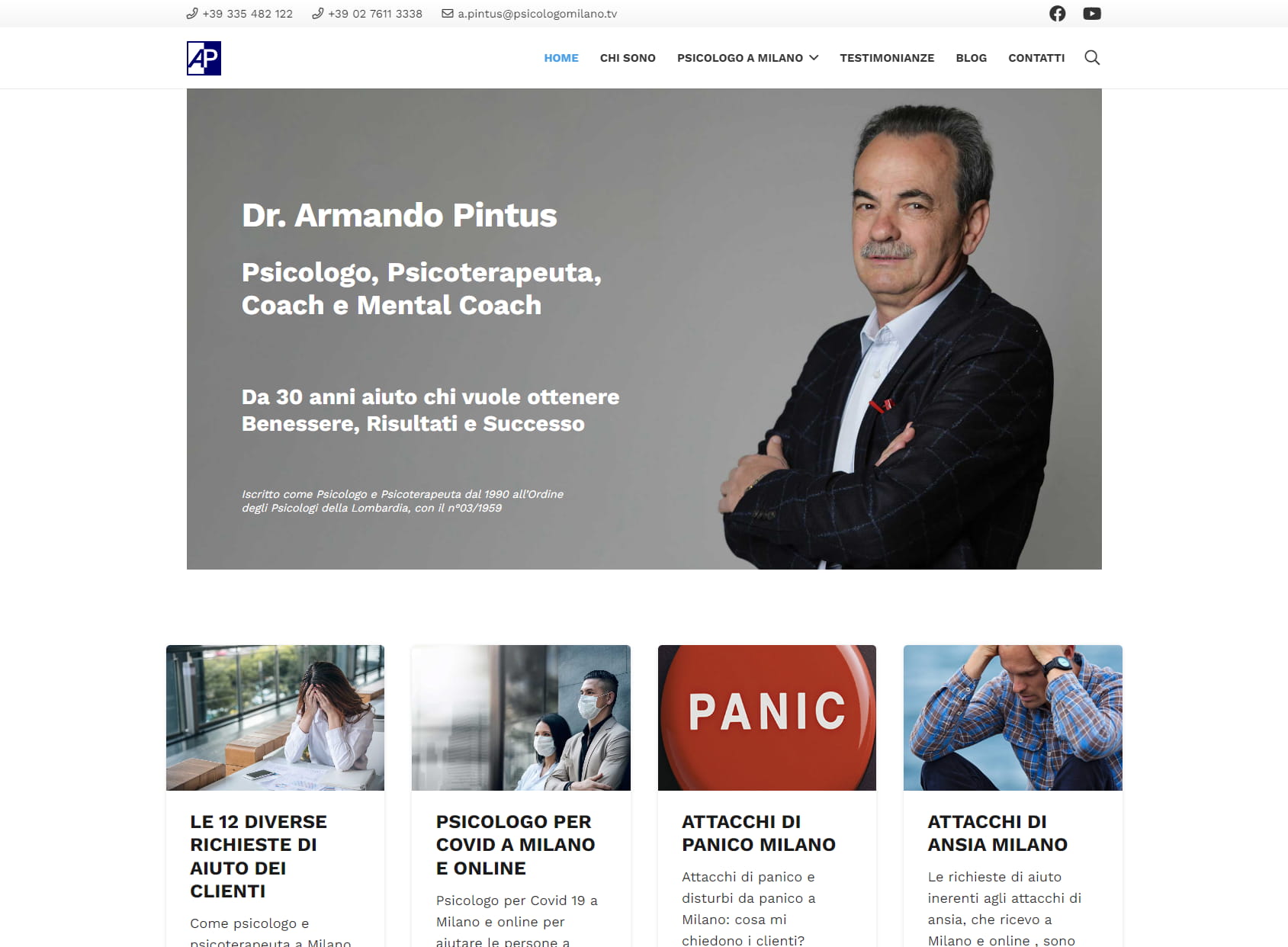 Psicologo Milano - Psicoterapeuta - Coaching Armando Pintus