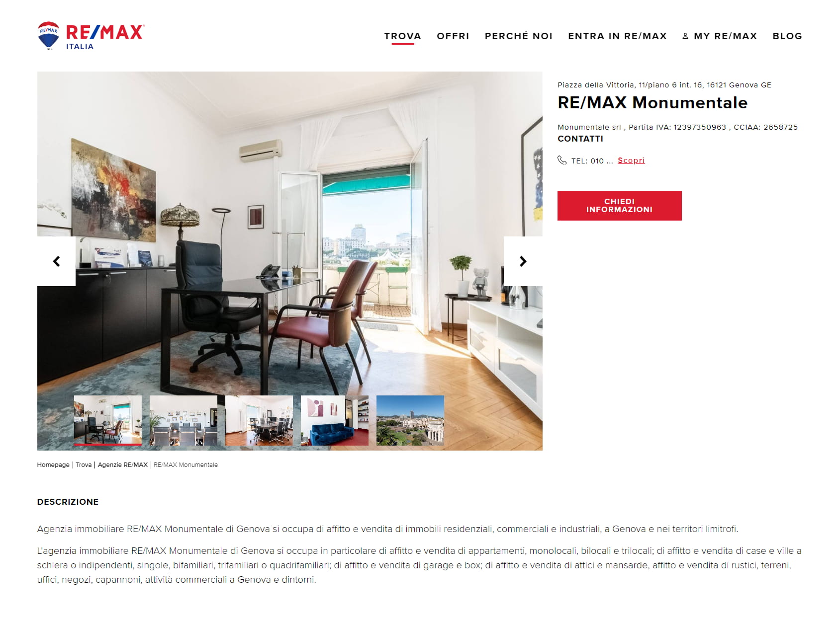 Agenzia immobiliare RE/MAX Monumentale Genova
