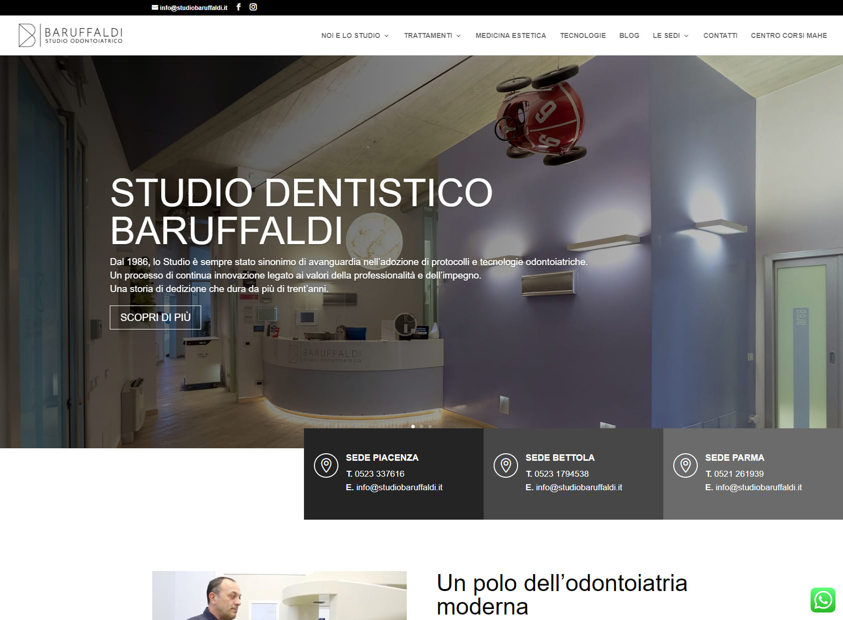Studio Odontoiatrico Baruffaldi - Sede Piacenza