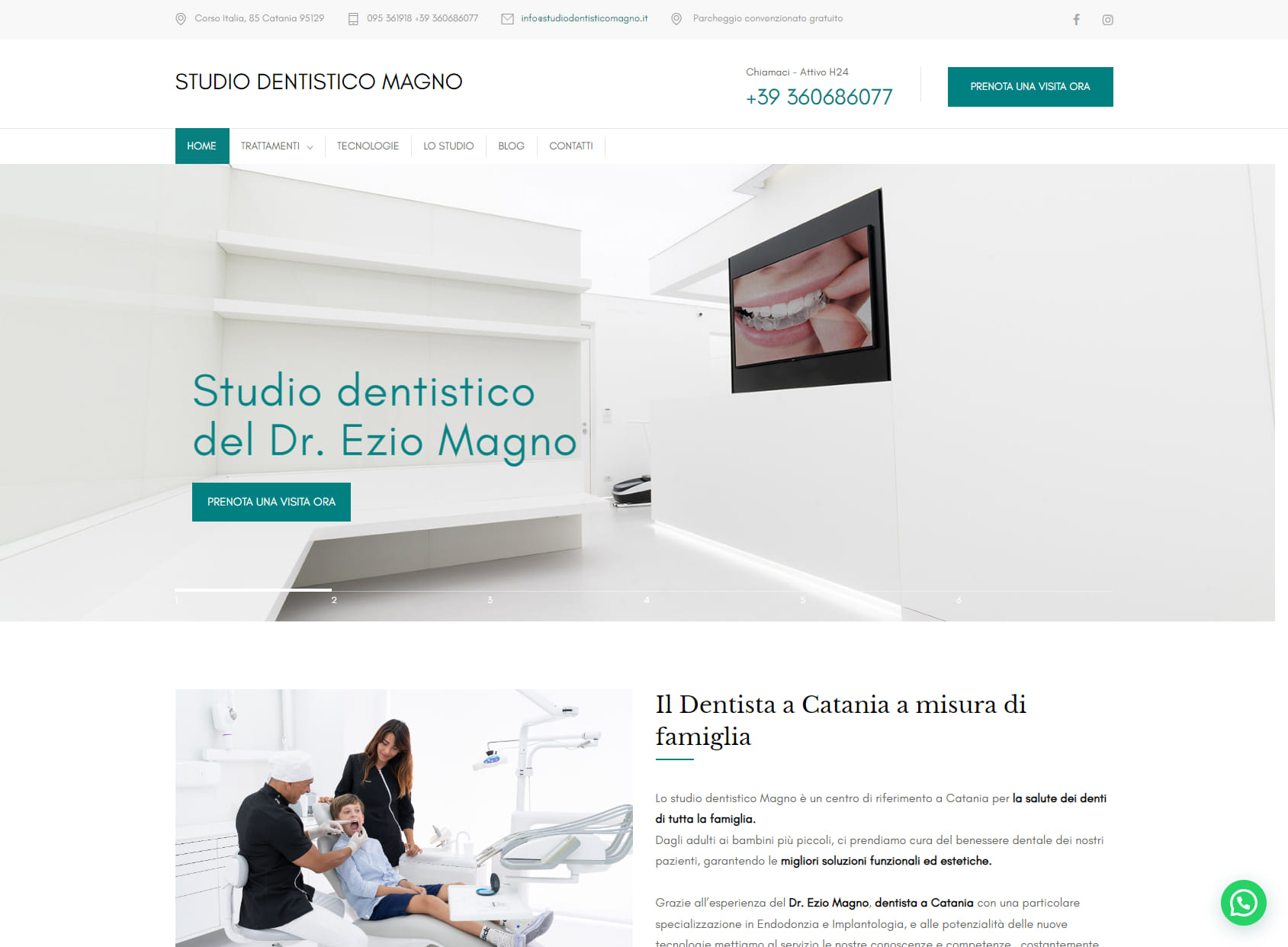 Studio Dentistico Dr. Ezio Magno - Dentista a Catania Pronto soccorso H24