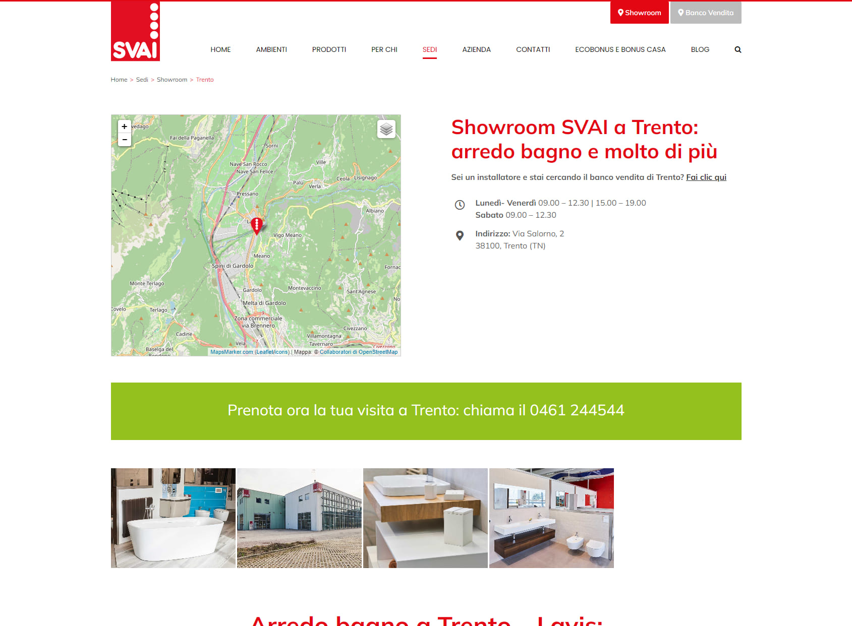 SVAI - Showroom Arredo Bagno Trento