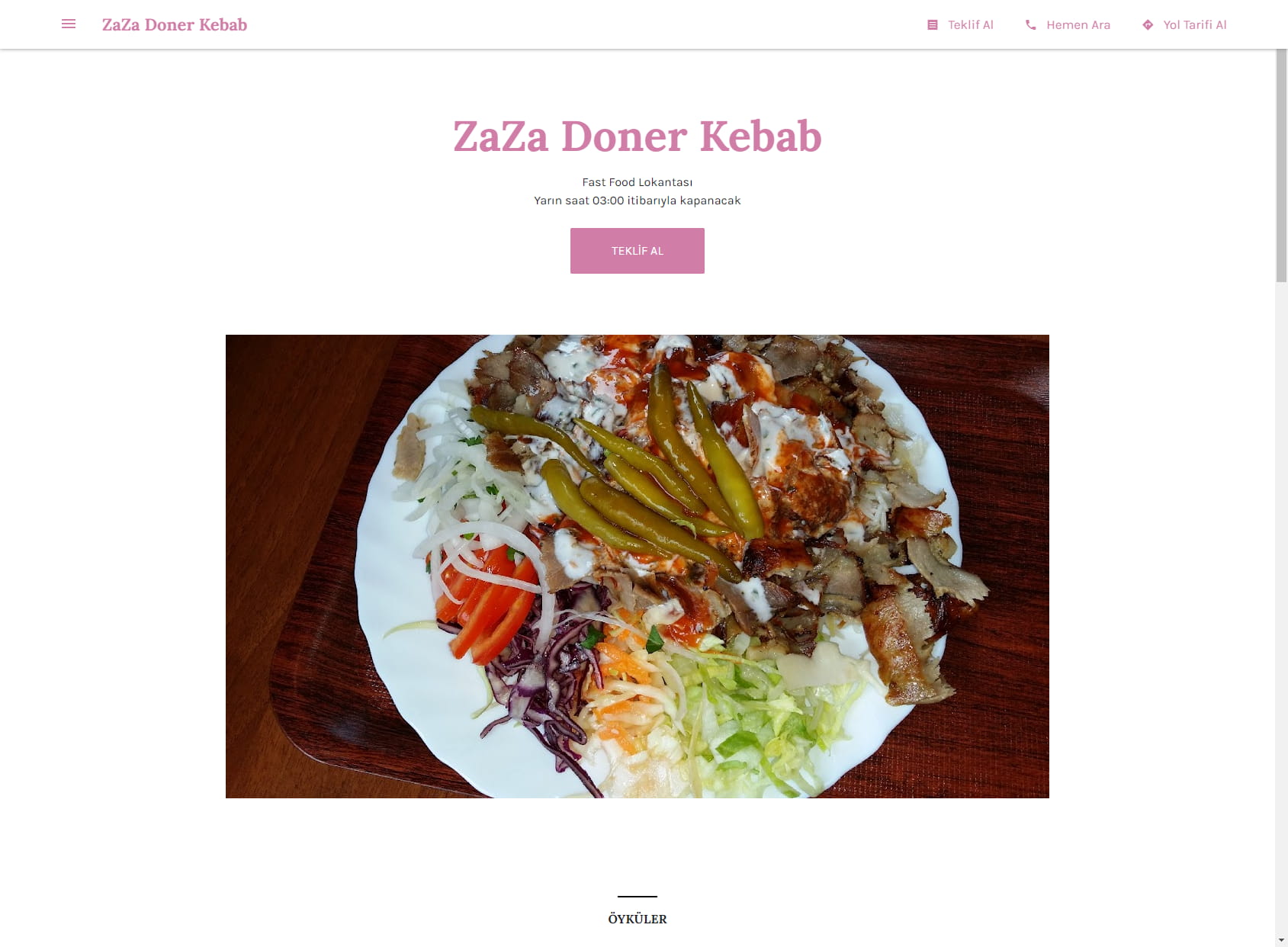 ZaZa Doner Kebab